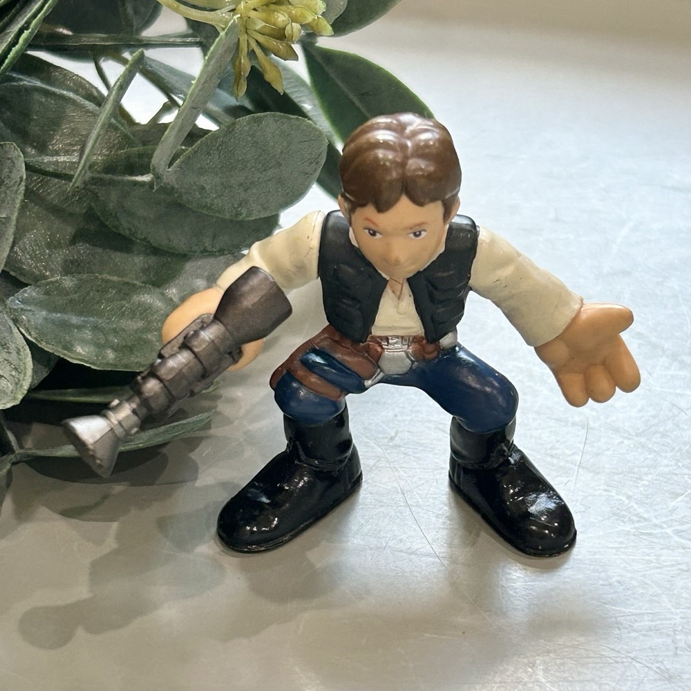 Star Wars Galactic Heroes HAN SOLO 2" CANTINA Minifigure Hasbro 2006